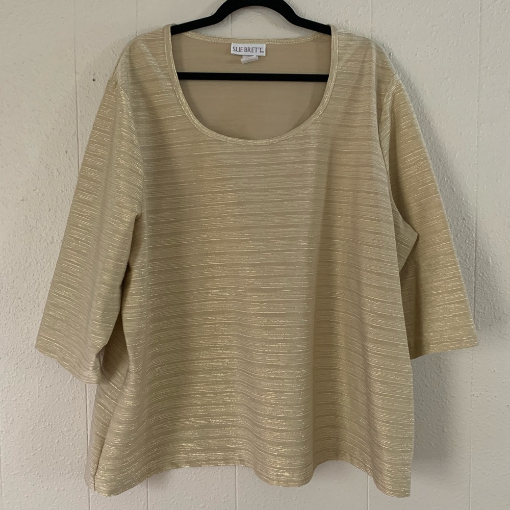 Sue Brett Gold Top